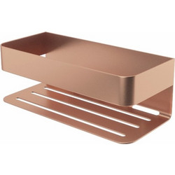 Σπογγοθήκη Επιτοίχια Mayura Μεταλλική Imex 25,6x11x9cm Ροζ Χρυσό Ματ
