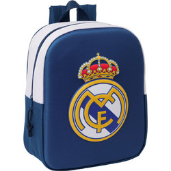 Child Bag Real Madrid C.f Black 22 X 27 X 10 Cm 3d