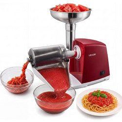 VEVOR Ηλεκτρικός Πολτοποιητής Ντομάτας 800W/150W, 40 kg/h, Ανοξείδωτος, με Σίτες 1/1,5/3/6 mm FQGLQHSJY000YDLYZ001V2