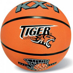 Μπάλα Μπάσκετ Tiger Πορτοκαλί, Λαστιχένια, Μέγεθος 7