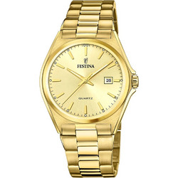 Festina Ανδρικό Ρολόι με Χρυσό Μεταλλικό Μπρασελέ F20555/3