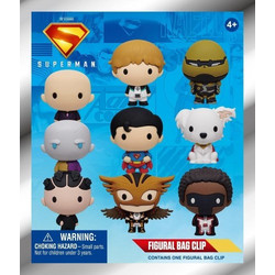 DC Superman Monogram: Superman Legacy 3D Foam Bag Clips Figures