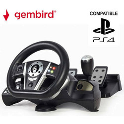 Gembird STR-M-01 Τιμονιέρα 270° με Ταχύτητες & Πετάλια για PC / PS4 / PS3 & Switch