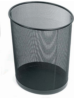 Various Μεταλλικό Καλάθι Αχρήστων 20lt Μαύρο