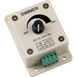 GLOBOSTAR(R) DIMMERALI 73315 Dimmer με 1 x 8A 192W Κανάλι DC 12-24V 8A 192W Max IP20 - Μ9.3 x Π6.5 x Υ6.2cm