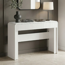 Κονσόλα Zeplen pakoworld λευκό mdf 110x38x75εκ - PAKOWORLD