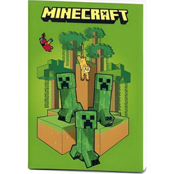 Minecraft Creepers squared Παιδικό Σημειωματάριο A5 14x21 εκ