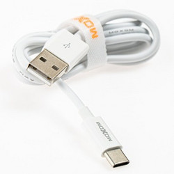 Moxom USB-C USB CABLE 1M AND Προσαρμογέας τοίχου Λευκός KH-49 - Moxom