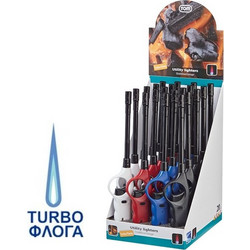Αναπτήρας Μακρύς TOM BBQ TURBO FLAME 12263-01 28cm (κουτί των 20τεμ)