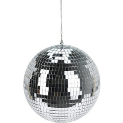 Διακοσμητική μπάλα Disco καθρέφτης ασημί O30εκ