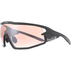 Bolle 12627 Αθλητικά Γυαλιά Ηλίου Μάσκα Κοκάλινα Μαύρα με Ροζ Polarized Φακό