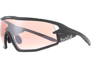 Bolle 12627 Αθλητικά Γυαλιά Ηλίου Μάσκα Κοκάλινα Μαύρα με Ροζ Polarized Φακό