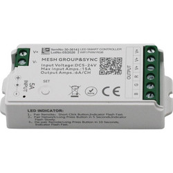 Adeleq Μηχανισμός Controller TUYA SMART WiFi RGB 180W/12V 360W/24V 15A 30-3614