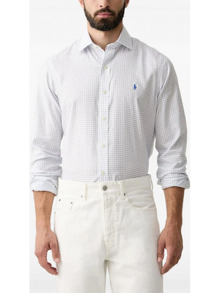 Polo Ralph Lauren Woven Dress Ανδρικό Πουκάμισο Λευκό