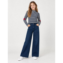 Παντελόνι τζιν wide leg για κορίτσι Boboli-404020-BLUE