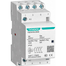 Ρελέ Ισχύος Κλειστού Τύπου 4P 25A 220-240V TENGEN TGCH1N-2540 09-00523