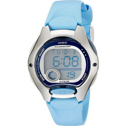 Casio Ψηφιακό Γυναικείο Ρολόι Χρονογράφος με Γαλάζιο Λουράκι LW-200-2B