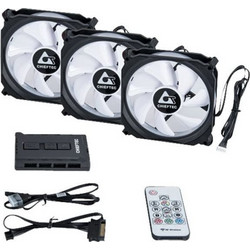 Chieftec CF-3012 Case Fan 120mm RGB με Σύνδεση 6-Pin 3τμχ