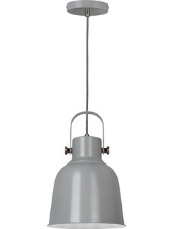 Activejet Aje-Loly Grey 1P Κρεμαστό Φωτιστικό Οροφής Μονόφωτο Γκρι