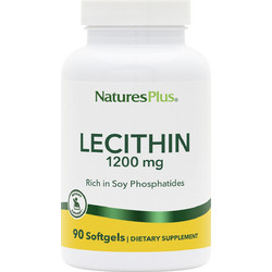 Nature's Plus Lecithin Συμπλήρωμα Διατροφής με Λεκιθίνη 1200mg 90 Μαλακές Κάψουλες