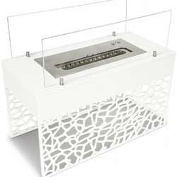 Τζάκι Βιοαιθανόλης Bio Luna CBIO 70 Rock white-inox