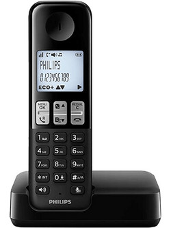 Philips D2501B-34 Ασύρματο Τηλέφωνο με Ανοιχτή Ακρόαση Μαύρο