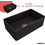 Bocchi 1602-401 Black Matt Υποκαθήμενος Νεροχύτης Πορσελάνης Ματ 76x46cm