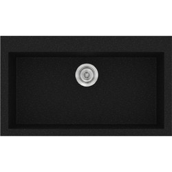 Sanitec Classic 333 Υποκαθήμενος Νεροχύτης Γρανίτη Ματ Metallic Space 79x50cm