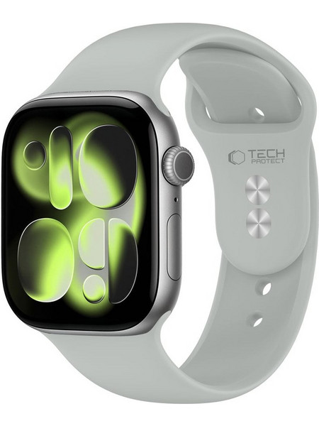 Tech-Protect Silicone Λουράκι Lunar Grey (Apple Watch 44 / 45 / 46 / 49mm)
