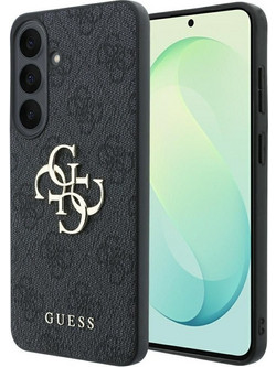 Guess Embossed 4G Ring Classic Logo MagSafe Back Cover Black (Samsung Galaxy S26 FE)