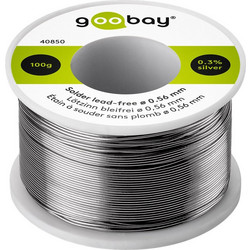 GOOBAY σύρμα συγκόλλησης 40850 Φ0.56mm, χωρίς μόλυβδο, 100γρ, 1τμχ