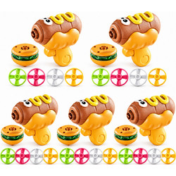 Giggles & Co. Hot Dog Εκτοξευτής Σβούρας & Ιπτάμενων Ελίκων 5τμχ. - Δωράκι για Party Bag
