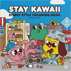 Document Press Stay Kawaii Street Style Colouring Book