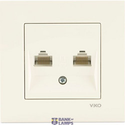 Karre Beige Data+Numerical Phone Socket (Jacksiz)