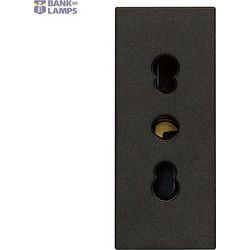 2P+E 16A P17/11 outlet black