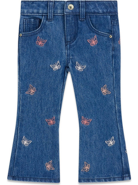 GUESS FLARE DENIM BLUE LUREX W/AOP E ΠΑΝΤΕΛΟΝΙ ΠΑΙΔΙΚΟ GIRL K6YA07D1157-KBUW DenimBlue