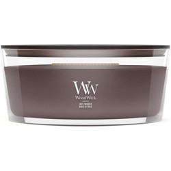 WoodWick Iris Woods Wax Candle - Ellipse Wood Brown, 1 pc