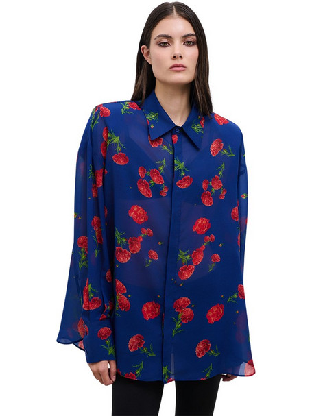 Combos Knitwear Carnation Dream FW26-27 Γυναικείο Πουκάμισο Μπλε W7DKSH0038