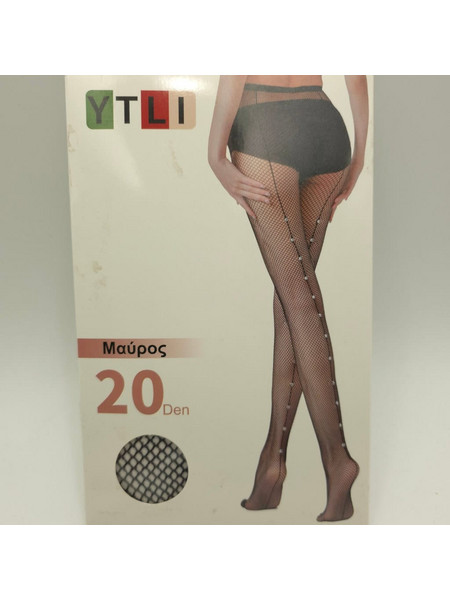Γυναικείο Καλσόν Δίχτυ 20 DEN, Μαύρο