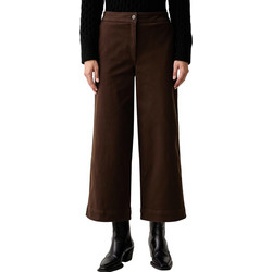 Calvin Klein Aline Υφασμάτινο Γυναικείο Παντελόνι Καφέ LV047H624G-WFM