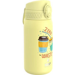 Ion8 Zero Waste Παιδικό Μπουκάλι Θερμός Ανοξείδωτο BPA Free Κίτρινο 350ml