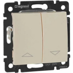 Διακόπτης ρολών Legrand Valena 10A 250V κρεμ 774304 - 06-01-774304