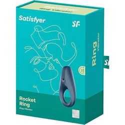 Satisfyer Rocket Ring 1 Ελαστικό Δαχτυλίδι Πέους Σιλικόνης με Δόνηση 5cm Μπλε