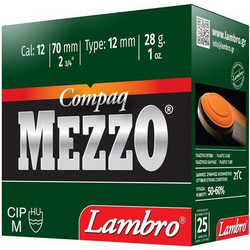Lambro Compaq Mezzo Φυσίγγια Συγκέντρωσης 12Cal 70mm 28gr 25τμχ