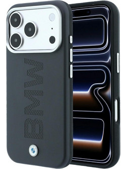 BMW Sign Centered Deboss MagSafe Θήκη iPhone 18 Pro Max / 17 Pro Max Gray (BMHMP18X26SWOWMA)