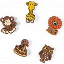 Unicord Crocs Charms Καφέ animals (5 τεμάχια)
