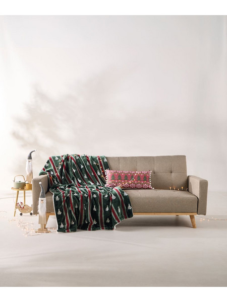Κουβέρτα Fleece Με Sherpa Καναπέ Stylish Snow 261 Kentia (130x170) 1Τεμ