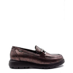 Fluchos Γυναικεία Ανατομικά F1794 Χειροποίητα Loafers σε Καφέ Μεταλλικό Χρωματισμό