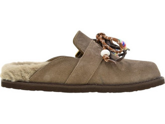 Γυναικεία mules KOMIS&KOMIS D2300 καφέ δέρμα καστόρ