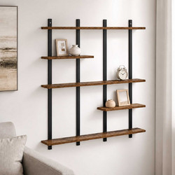 Ράφι Τοίχου Παλαιωμένο ξύλο 102 x 13.5 x 102.5 cm 8020411